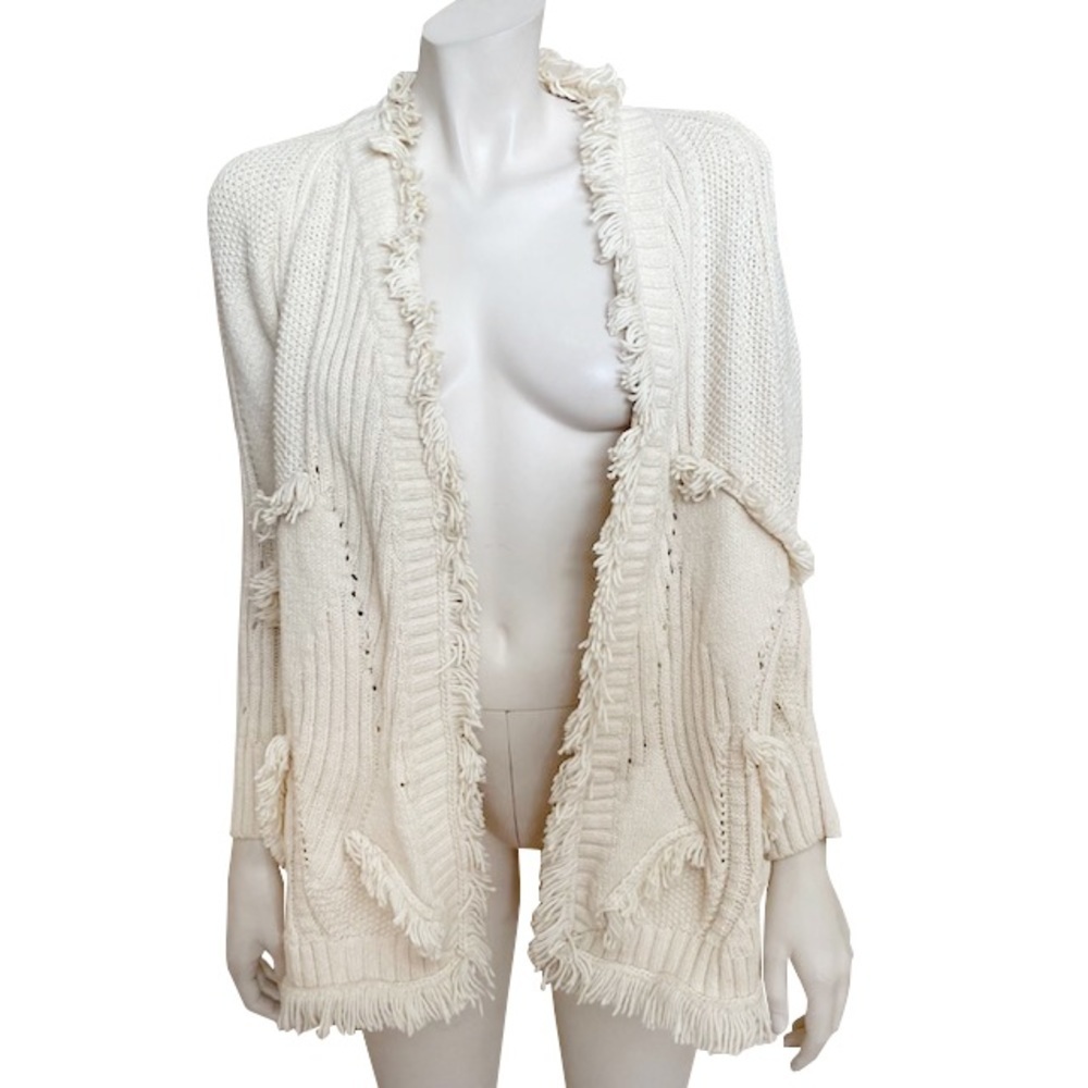 Rosie Neira Ivory Open Cardigan Sweater